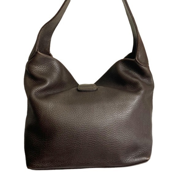 Dooney and Bourke dark brown leather shoulder bag - Picture 3 of 15